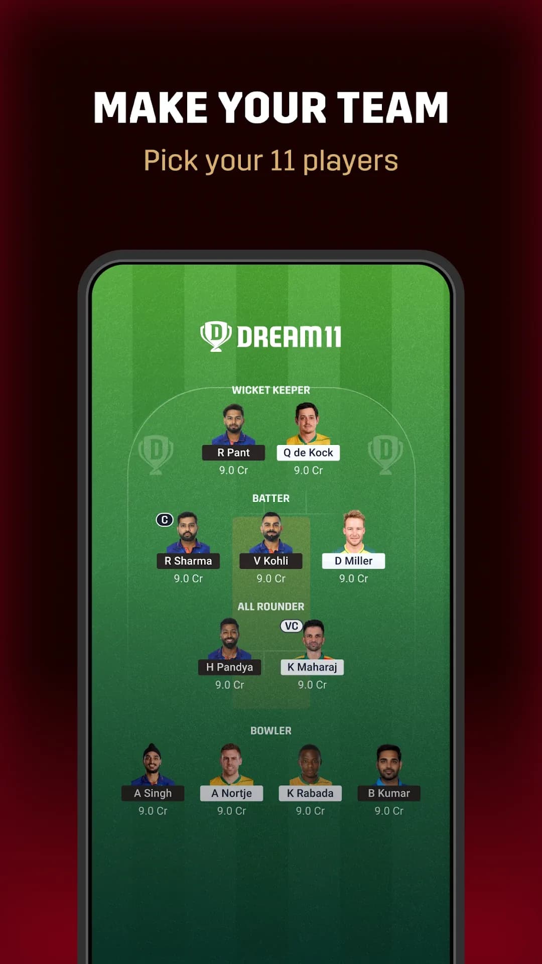 Dream11 مهكر — لقطة شاشة 3