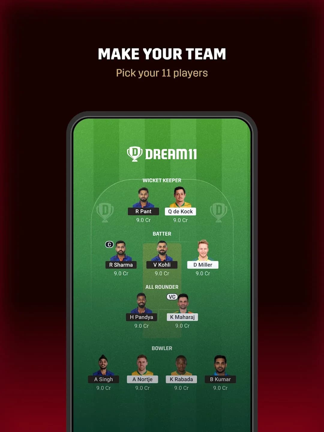 Dream11 مهكر — لقطة شاشة 8