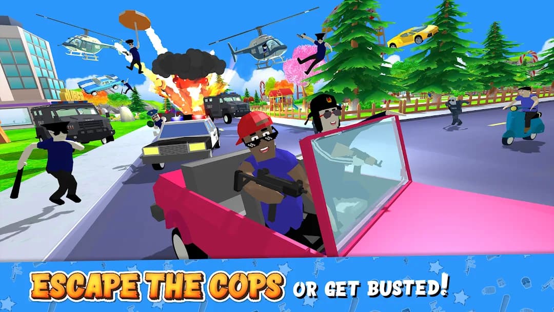 Dude Theft Wars مهكرة — لقطة شاشة 1