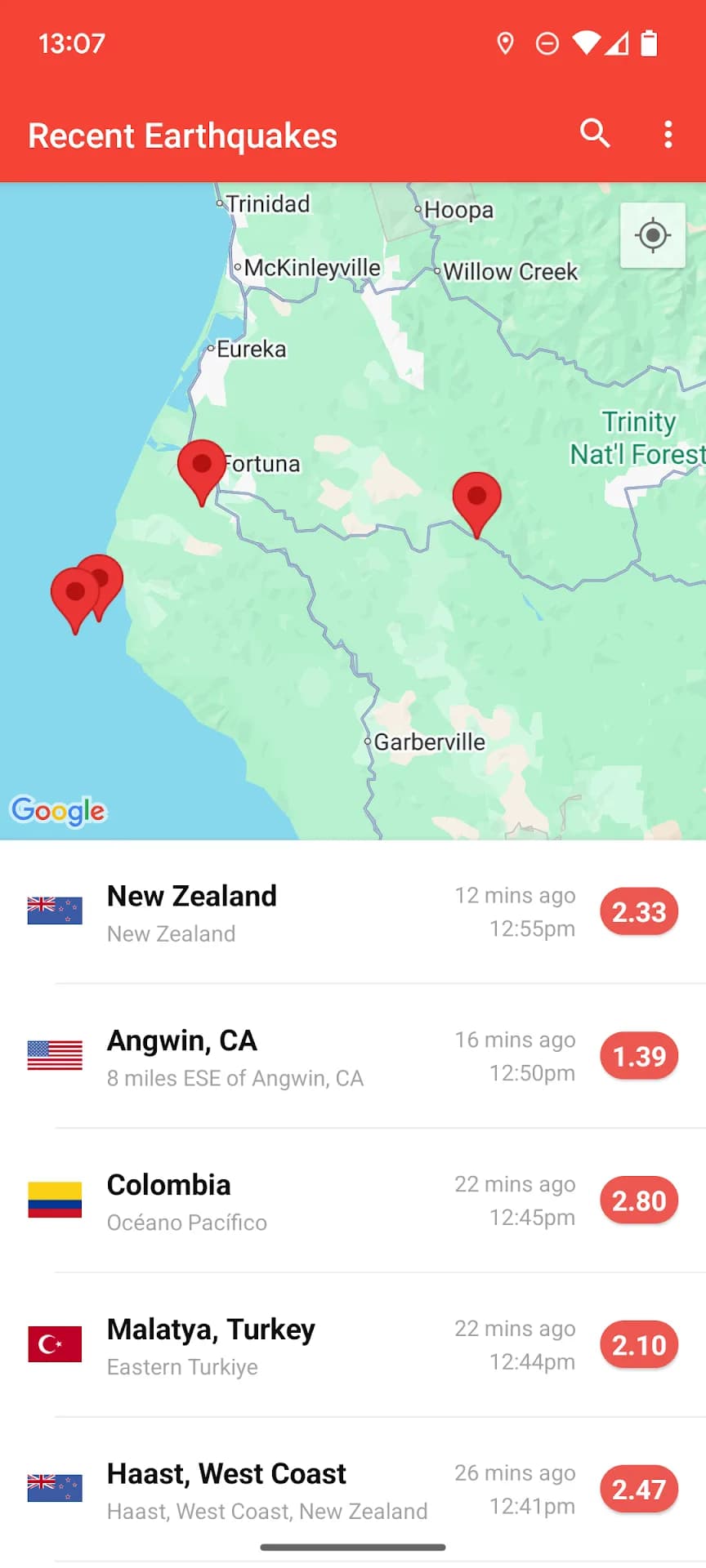 My Earthquake Alerts مهكر — لقطة شاشة 3
