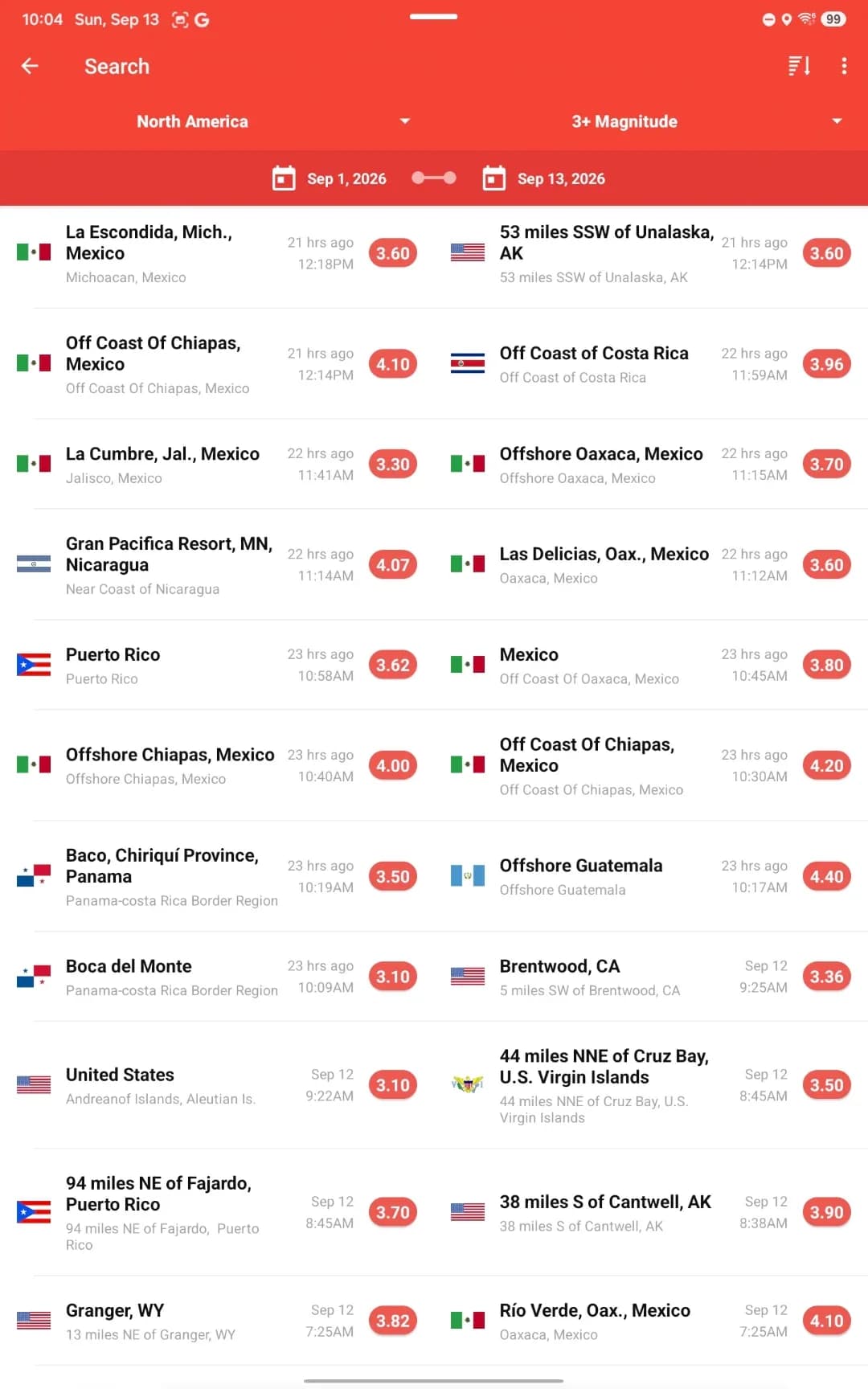 My Earthquake Alerts مهكر — لقطة شاشة 7