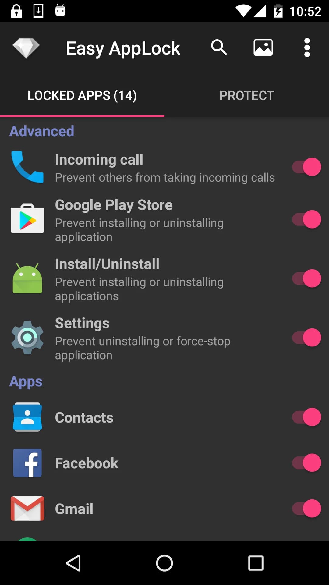 Easy AppLock مهكر — لقطة شاشة 1