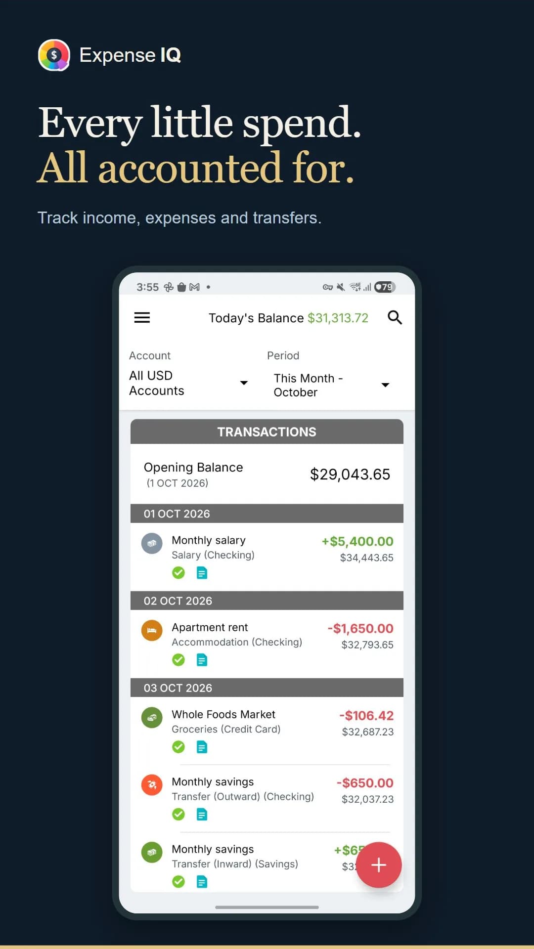 Expense IQ مهكر — لقطة شاشة 2
