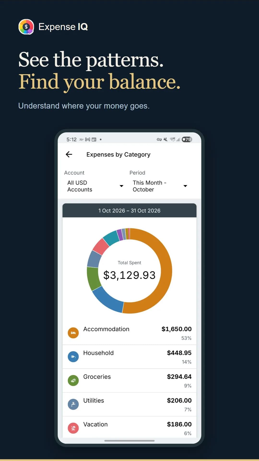 Expense IQ مهكر — لقطة شاشة 4