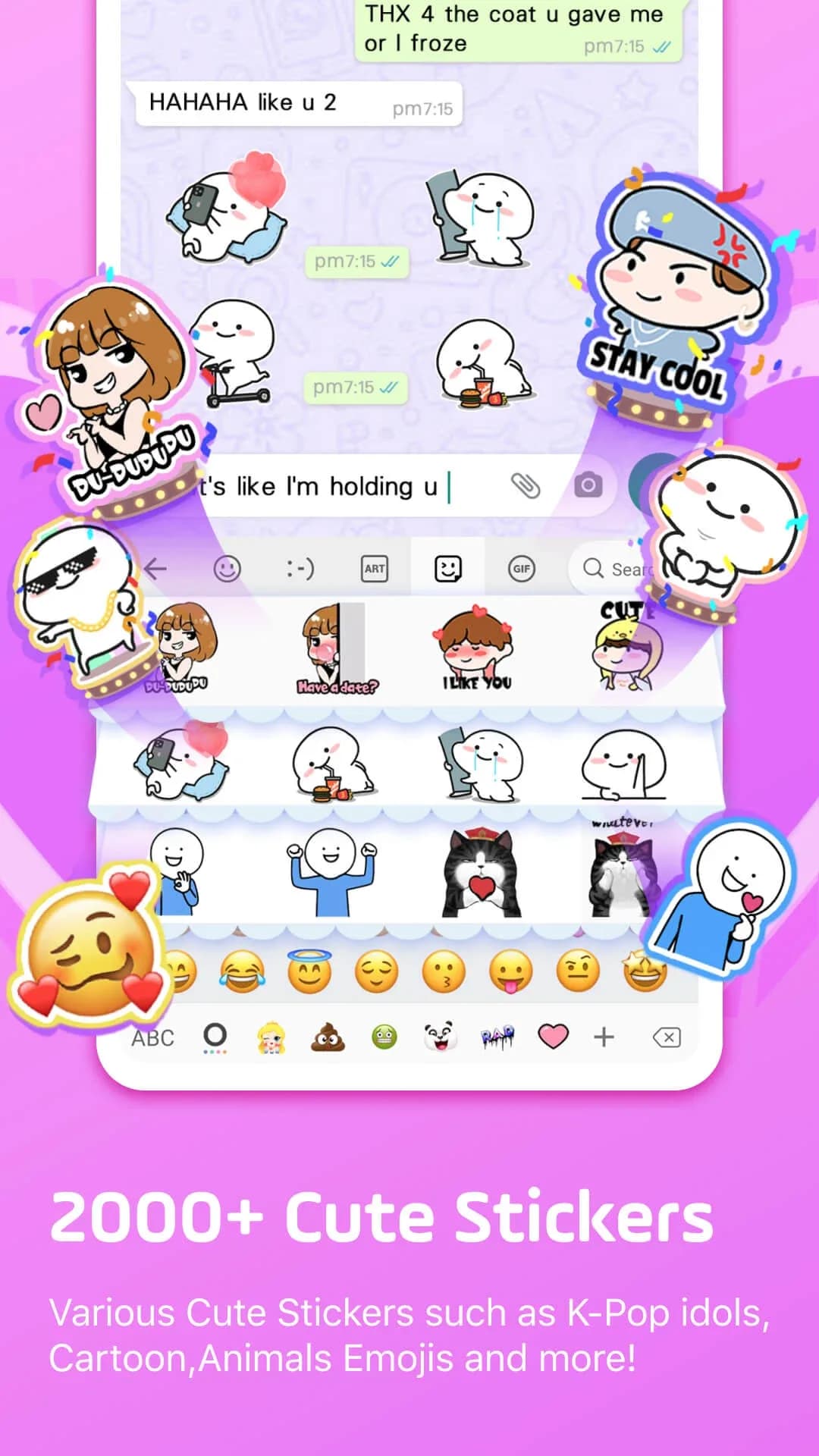 Facemoji Keyboard مهكر — لقطة شاشة 7