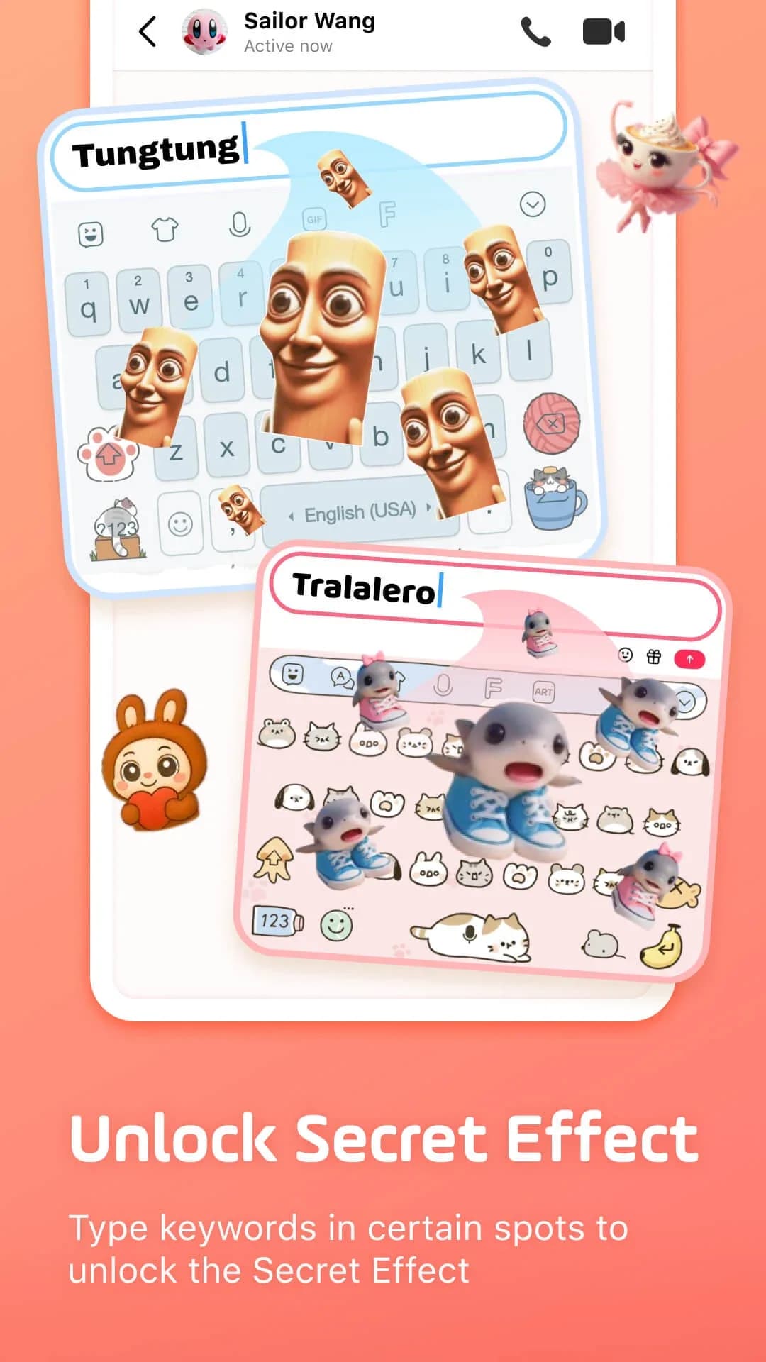 Facemoji Keyboard مهكر — لقطة شاشة 8