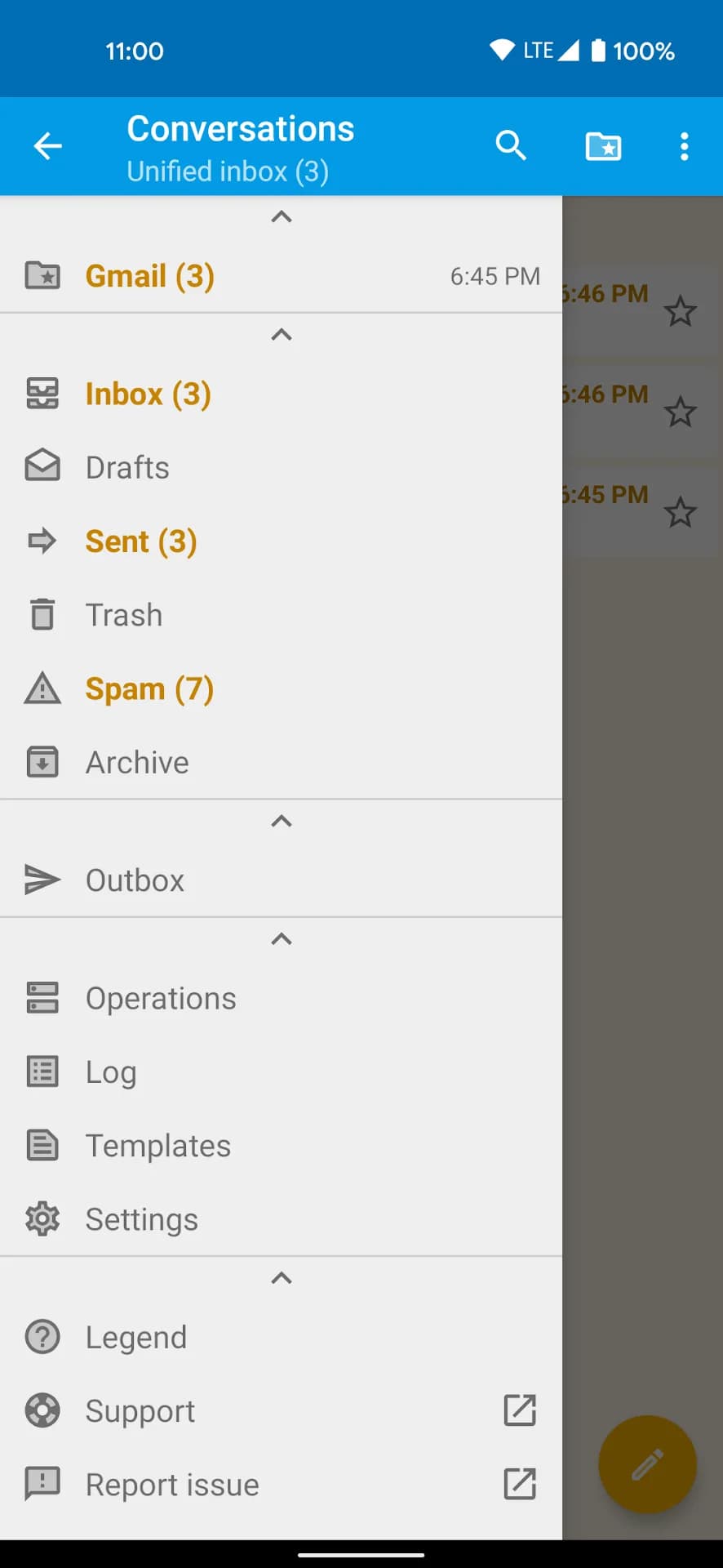 FairEmail مهكر — لقطة شاشة 2
