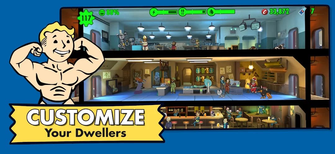 Fallout Shelter مهكرة — لقطة شاشة 4