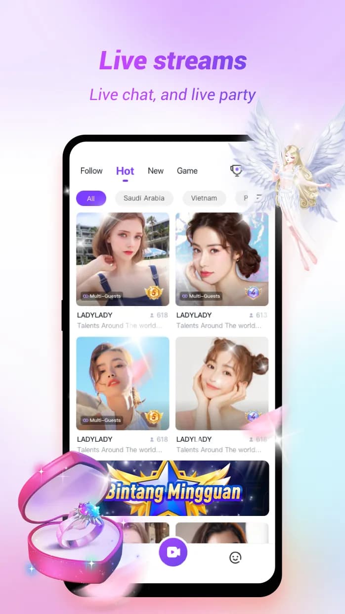 Fancy Live مهكر — لقطة شاشة 1