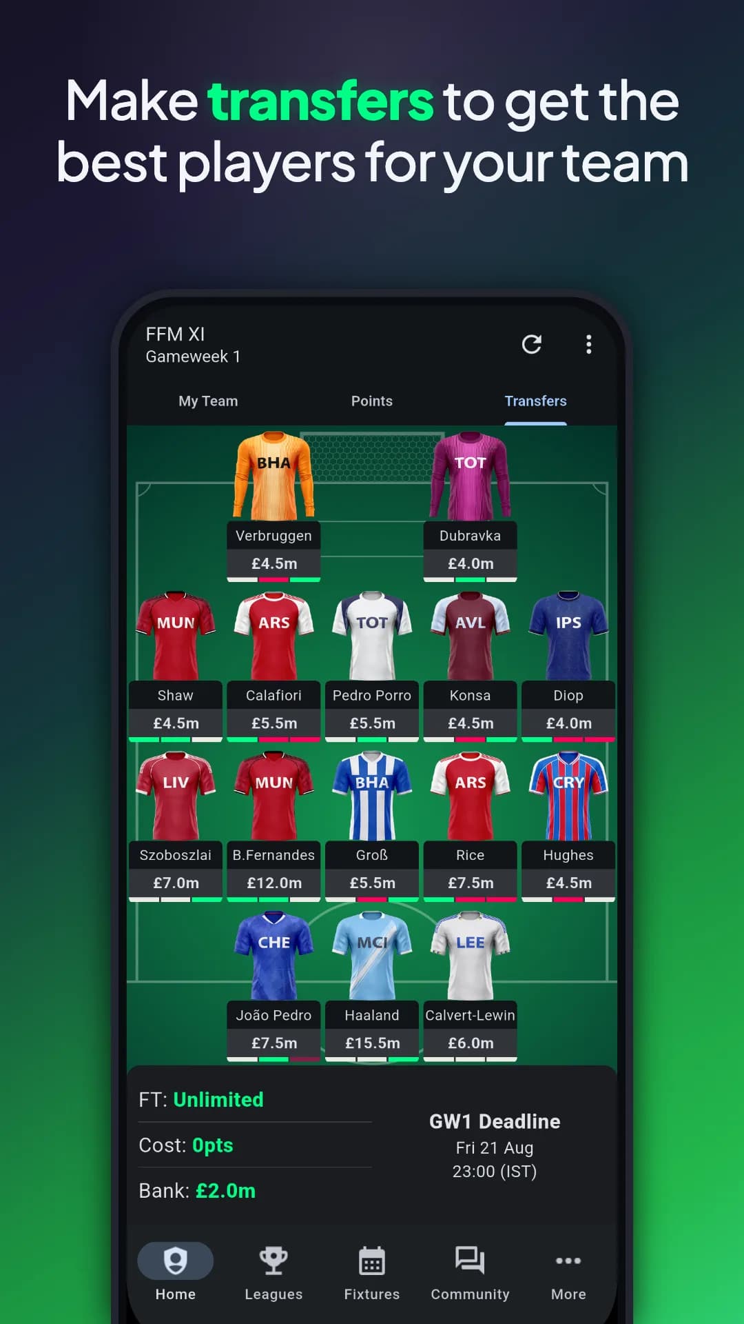 Fantasy Football Manager مهكر — لقطة شاشة 2