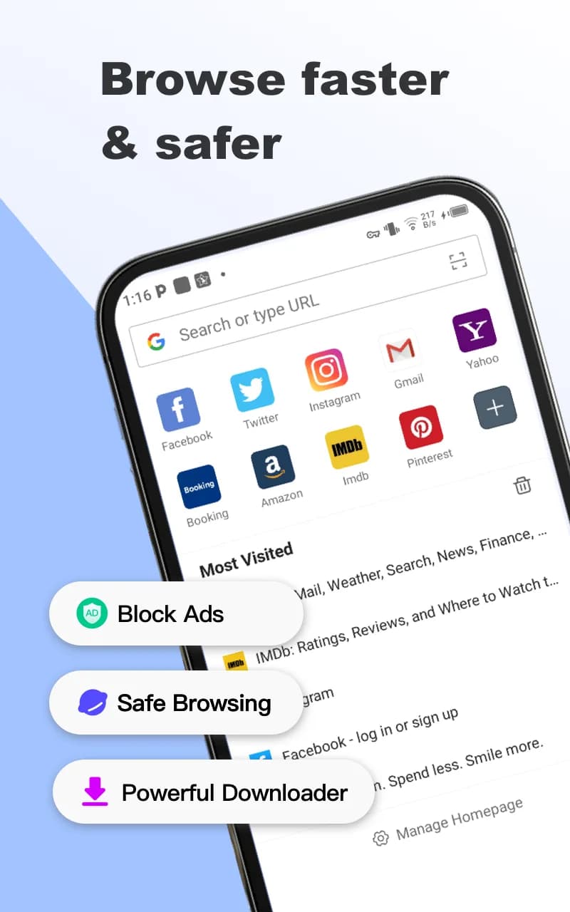 Fiery Browser مهكر — لقطة شاشة 1