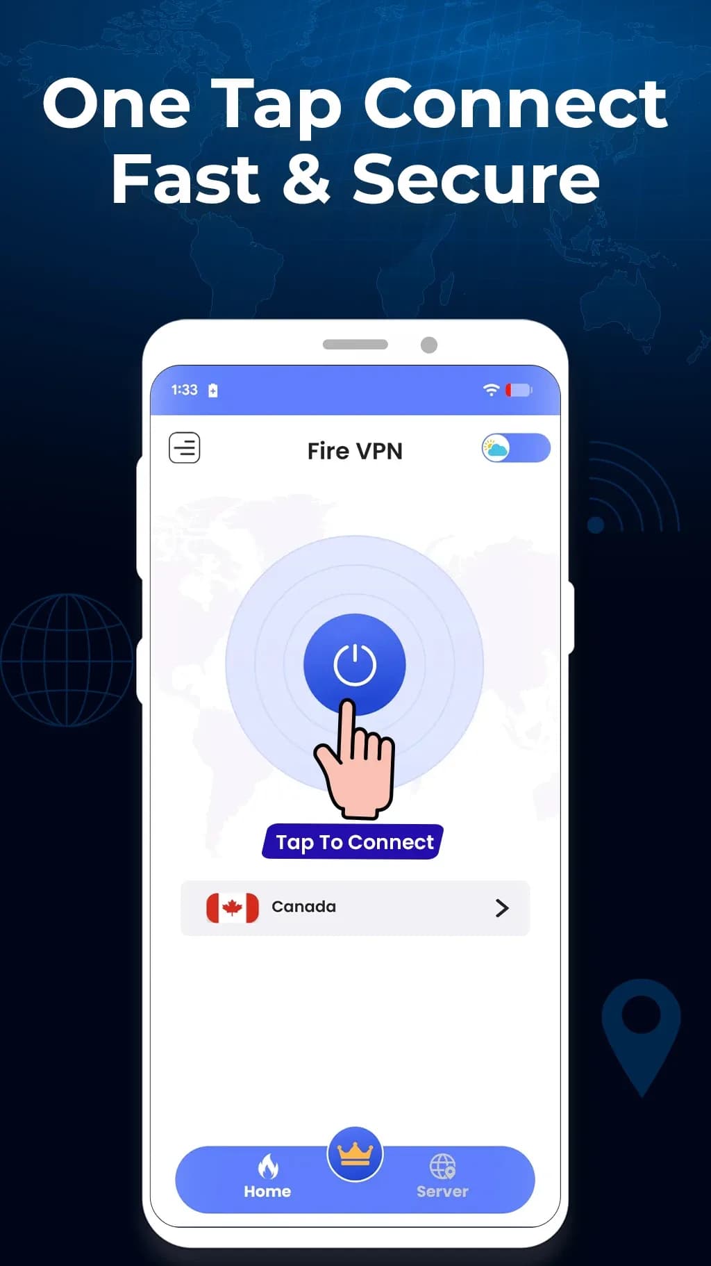 Fire VPN مهكر — لقطة شاشة 1