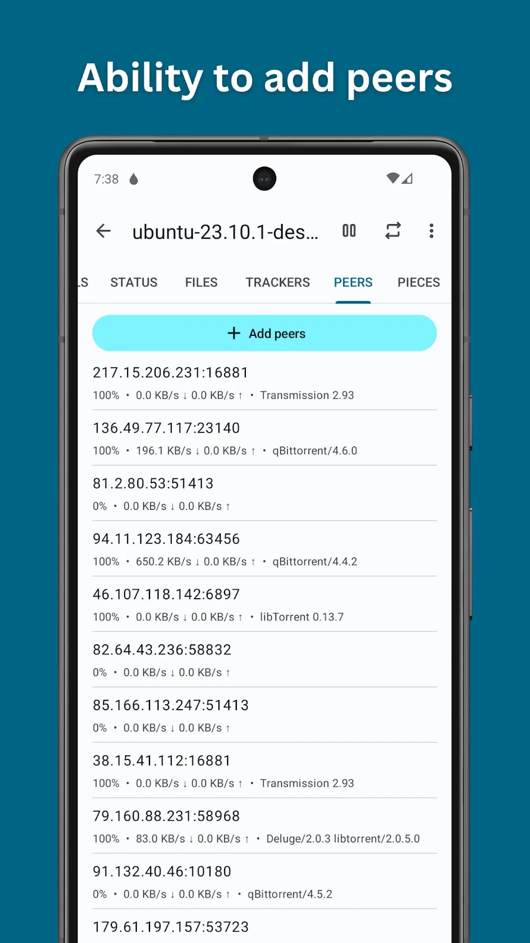 Flud+ Torrent Downloader مهكر — لقطة شاشة 6