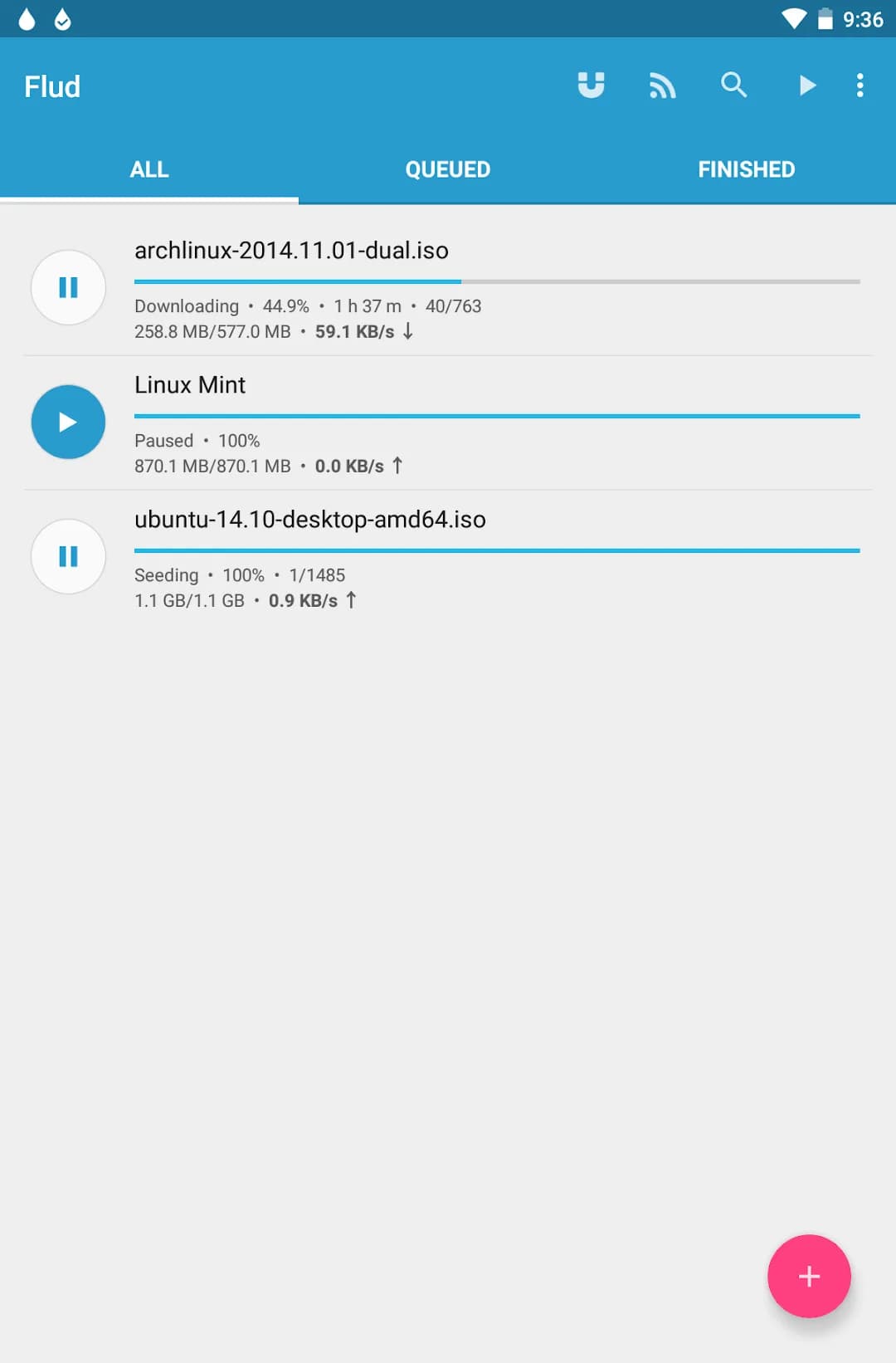 Flud+ Torrent Downloader مهكر — لقطة شاشة 7