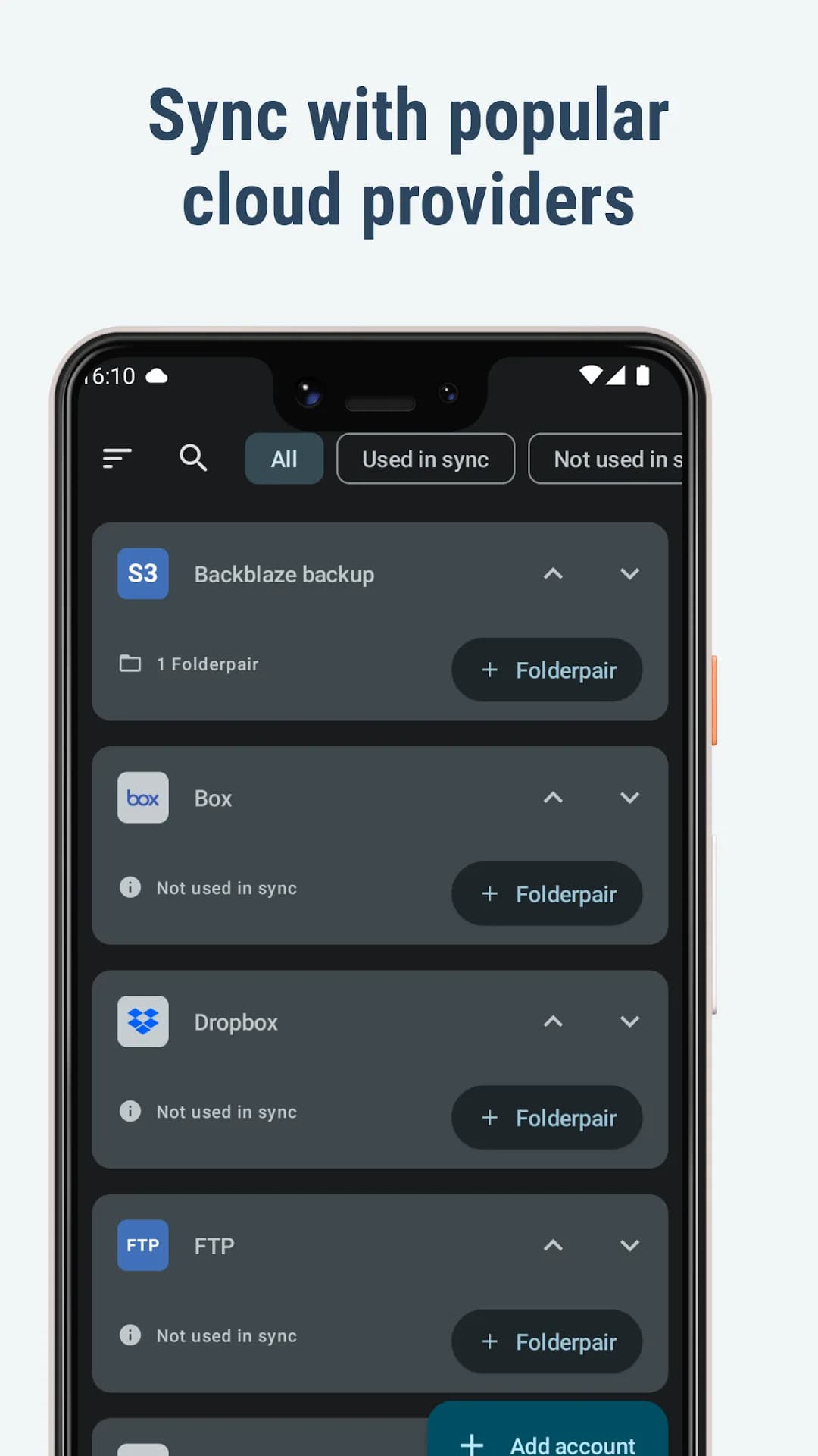 FolderSync Pro مهكر — لقطة شاشة 5