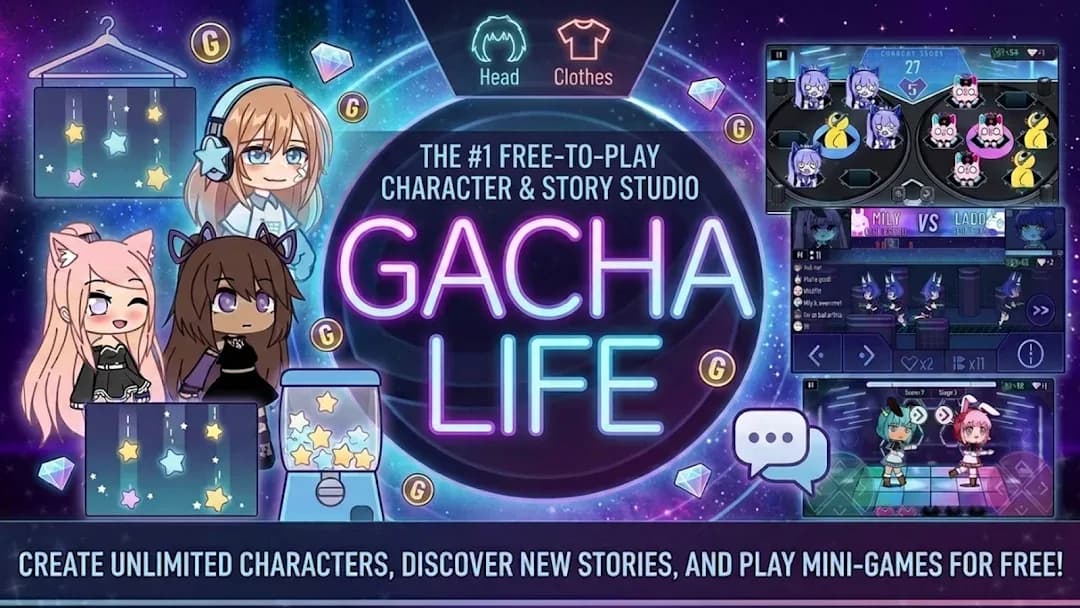 Gacha Nebula مهكرة — لقطة شاشة 1