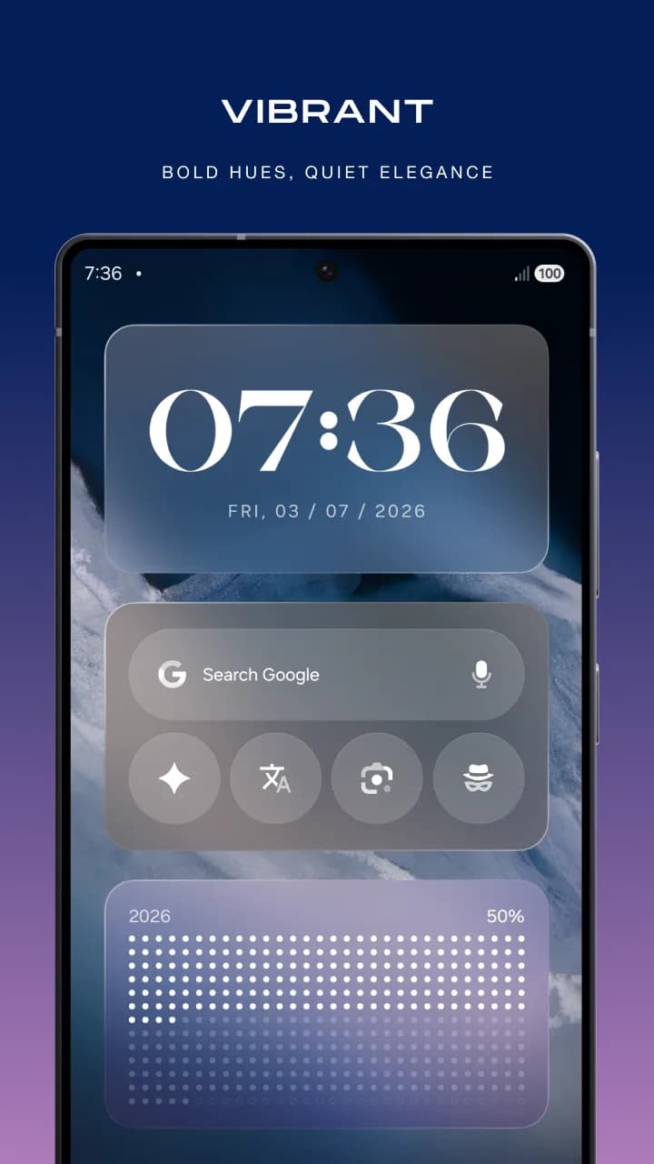 Glassify Widgets مهكر — لقطة شاشة 7