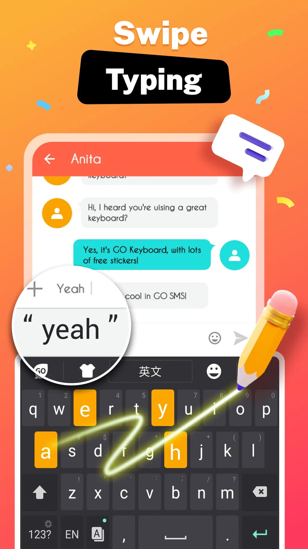GO Keyboard مهكر — لقطة شاشة 6
