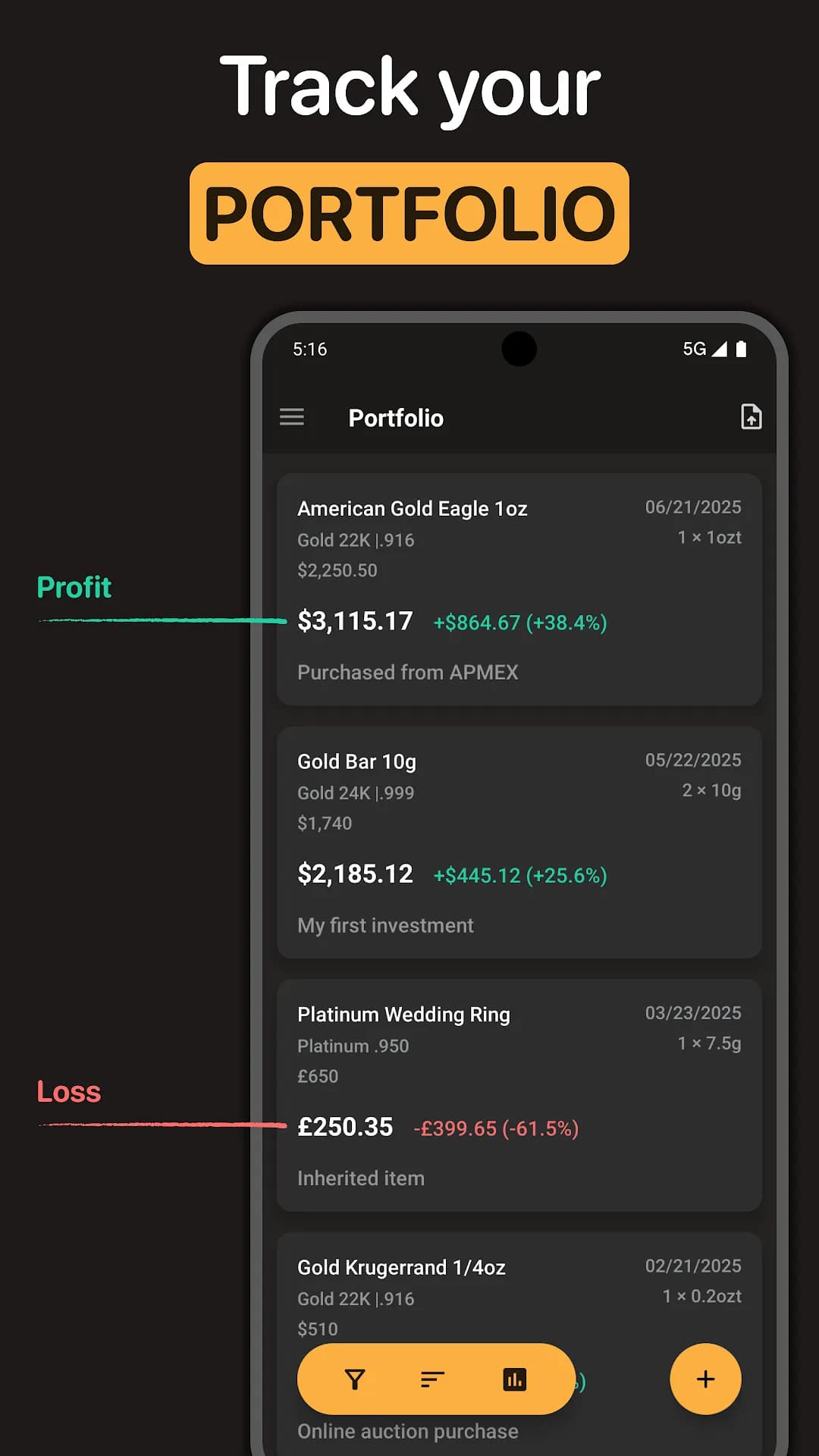 Gold Prices مهكر — لقطة شاشة 4