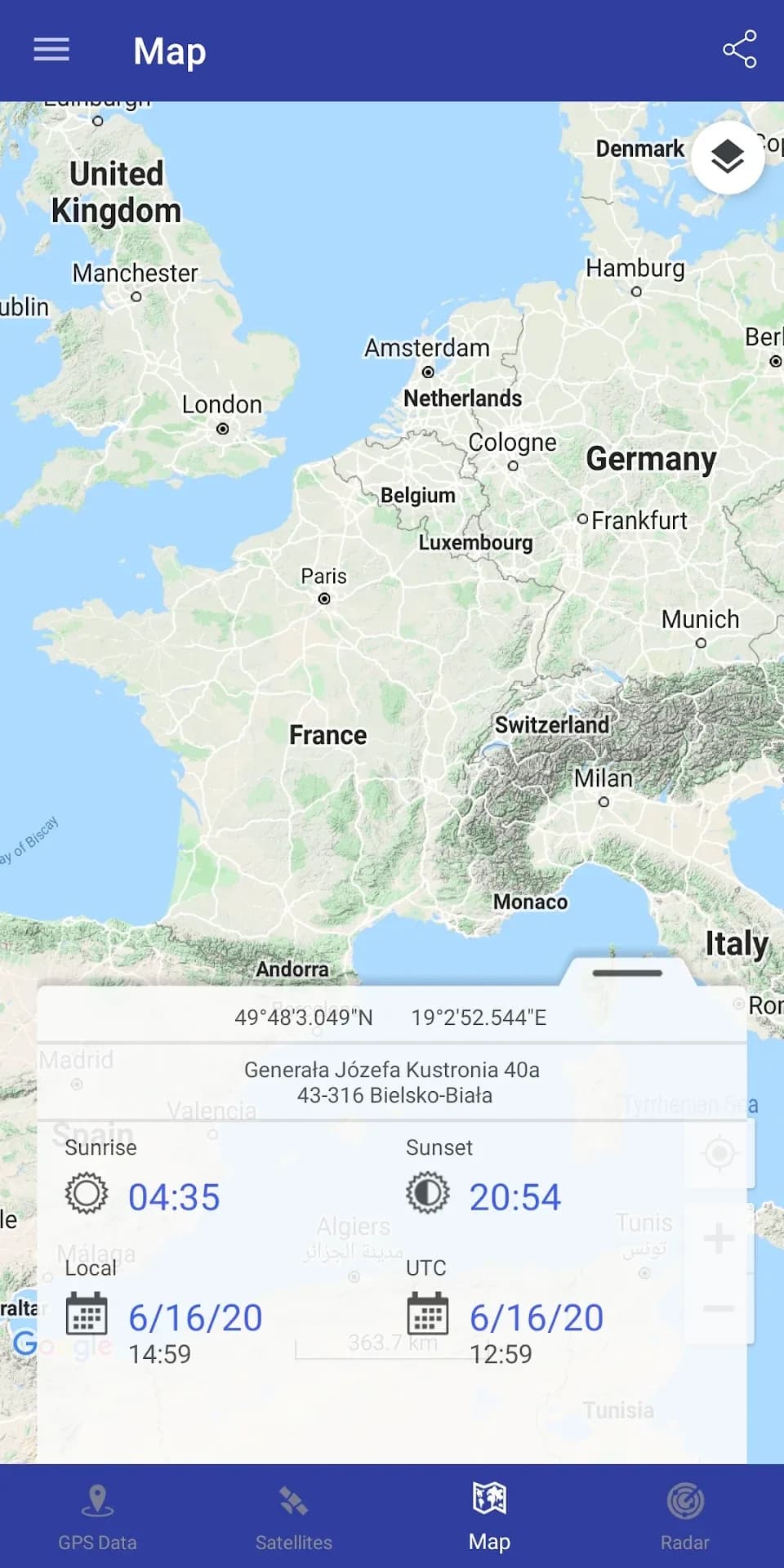 GPS Data مهكر — لقطة شاشة 4