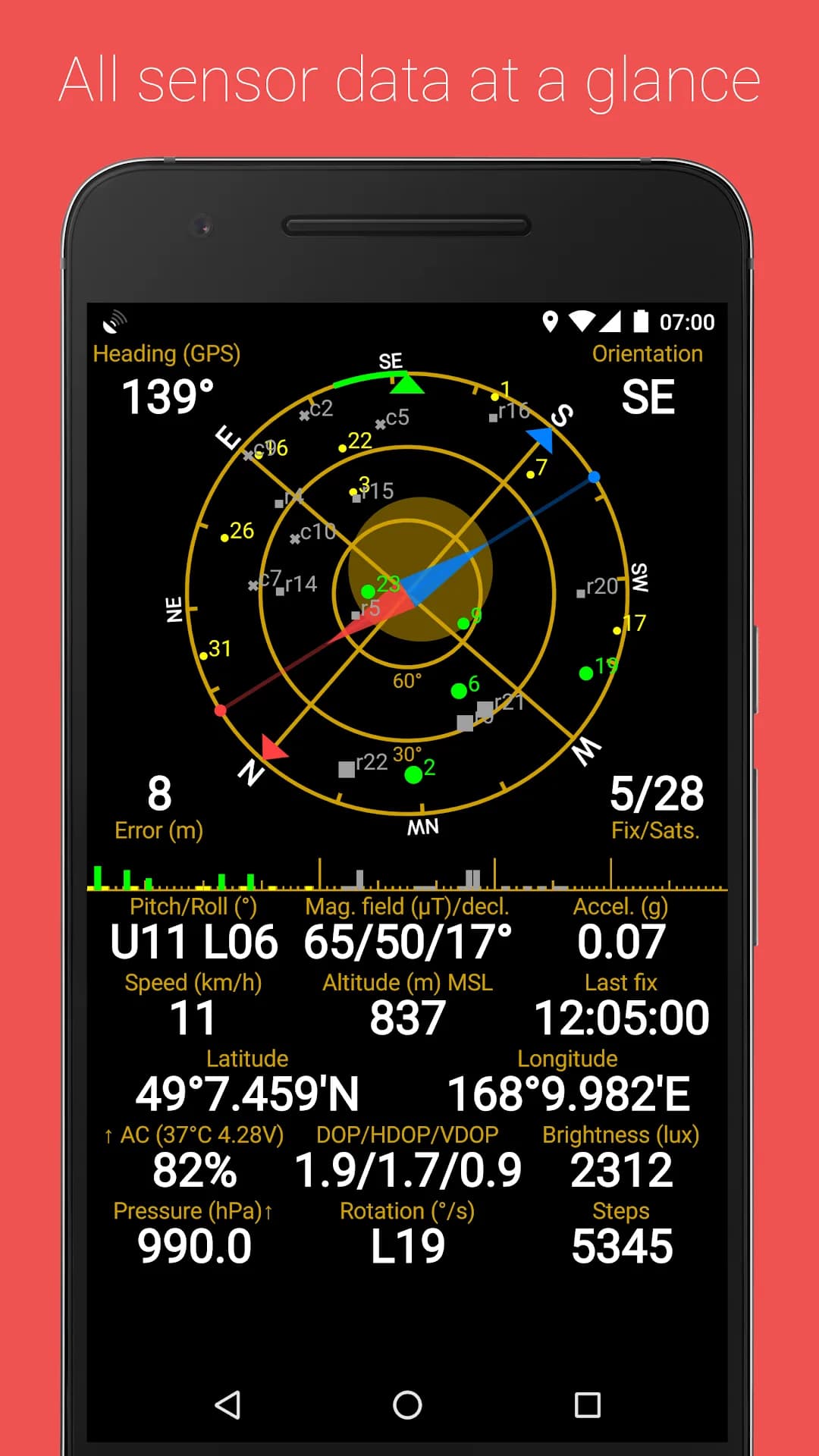GPS Status — Screenshot 1