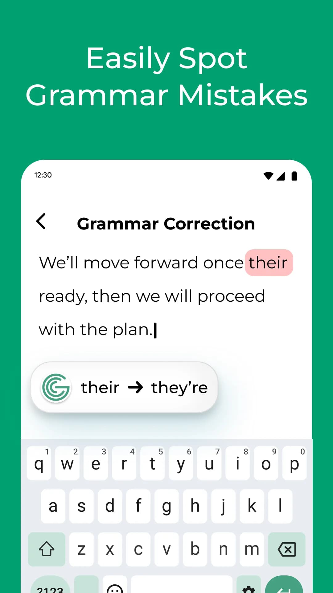 Grammar Check مهكر — لقطة شاشة 1