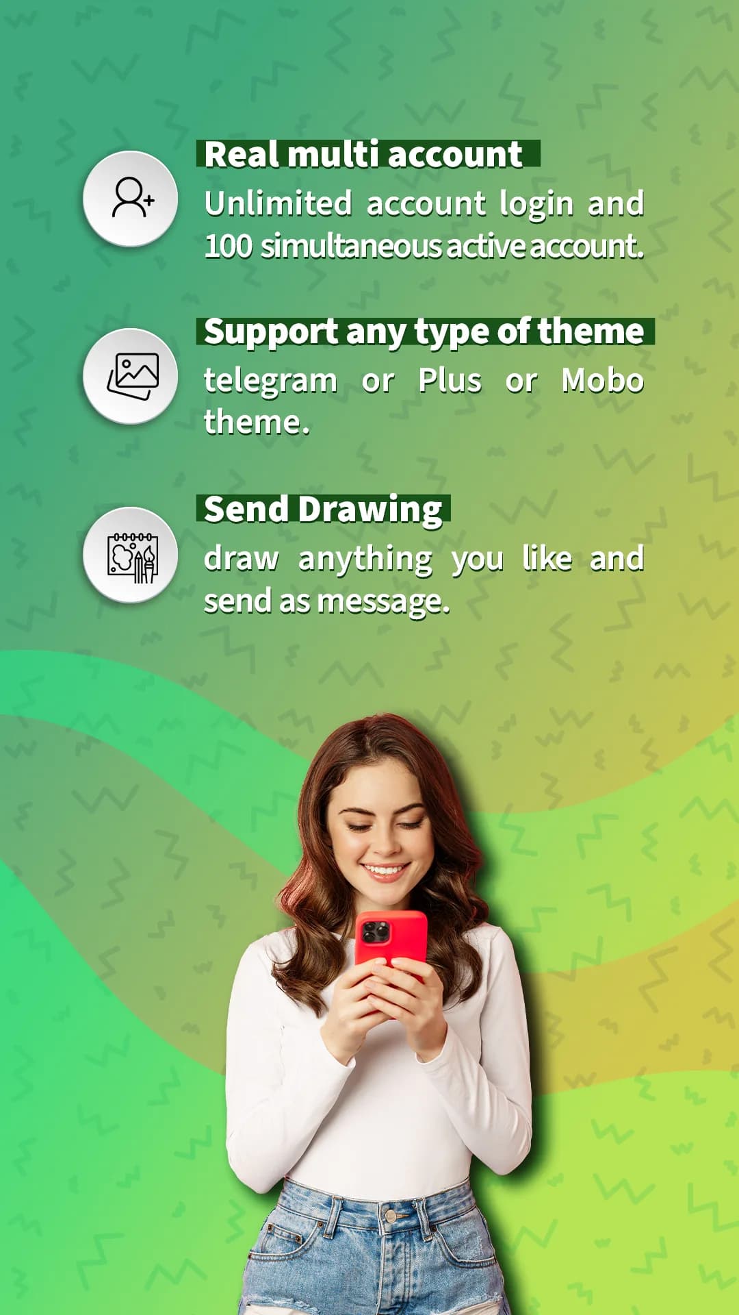 Graph Messenger مهكر — لقطة شاشة 4