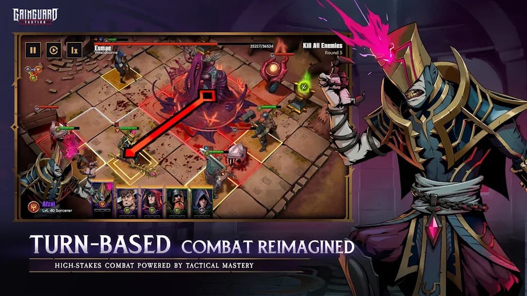 Grimguard Tactics مهكرة — لقطة شاشة 3