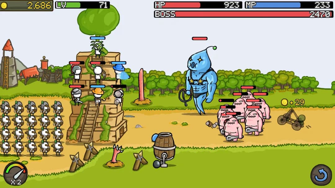 Grow Castle مهكرة — لقطة شاشة 6