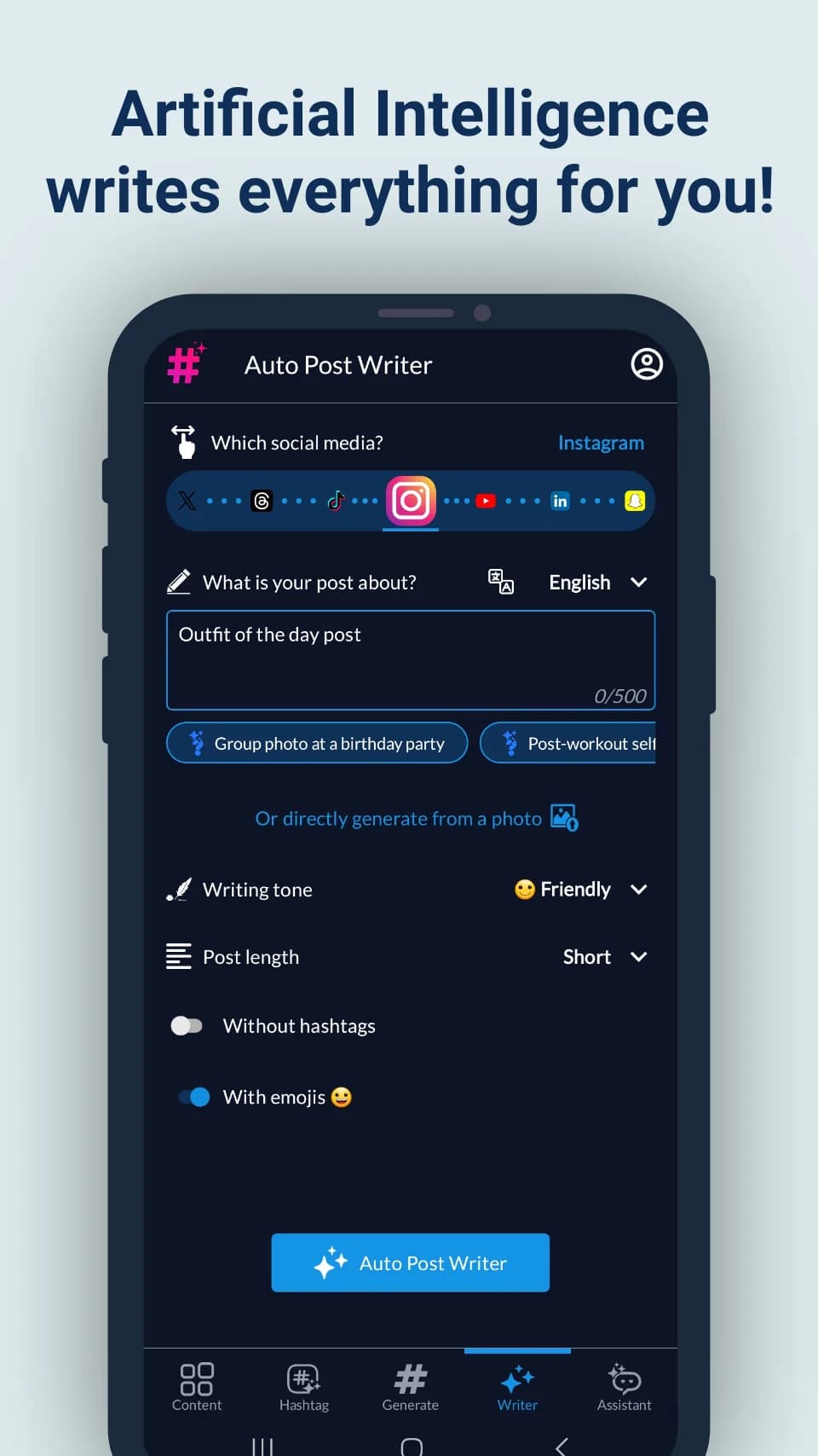 Hashtags AI مهكر — لقطة شاشة 4