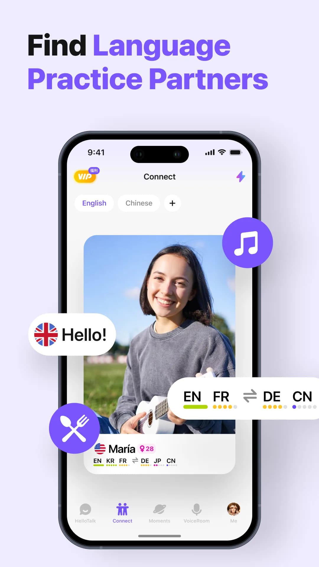 HelloTalk VIP مهكر — لقطة شاشة 4