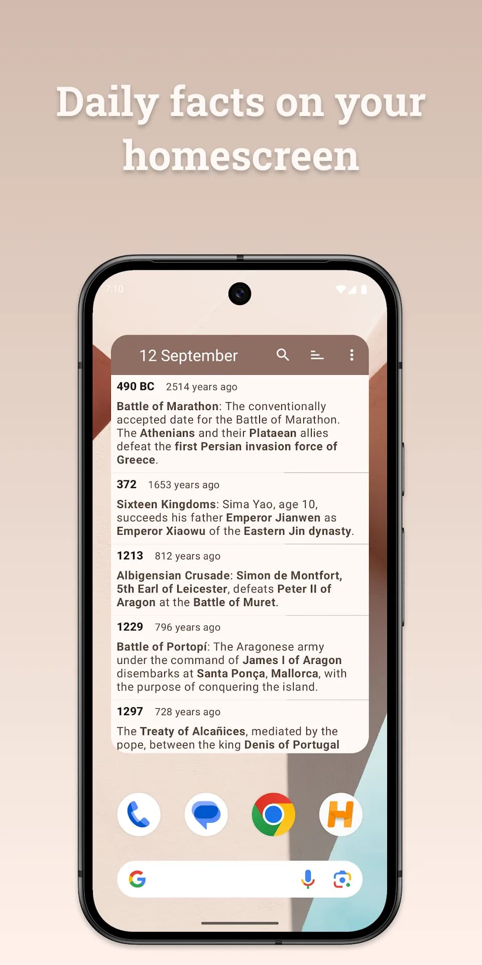 Historical Calendar مهكر — لقطة شاشة 3