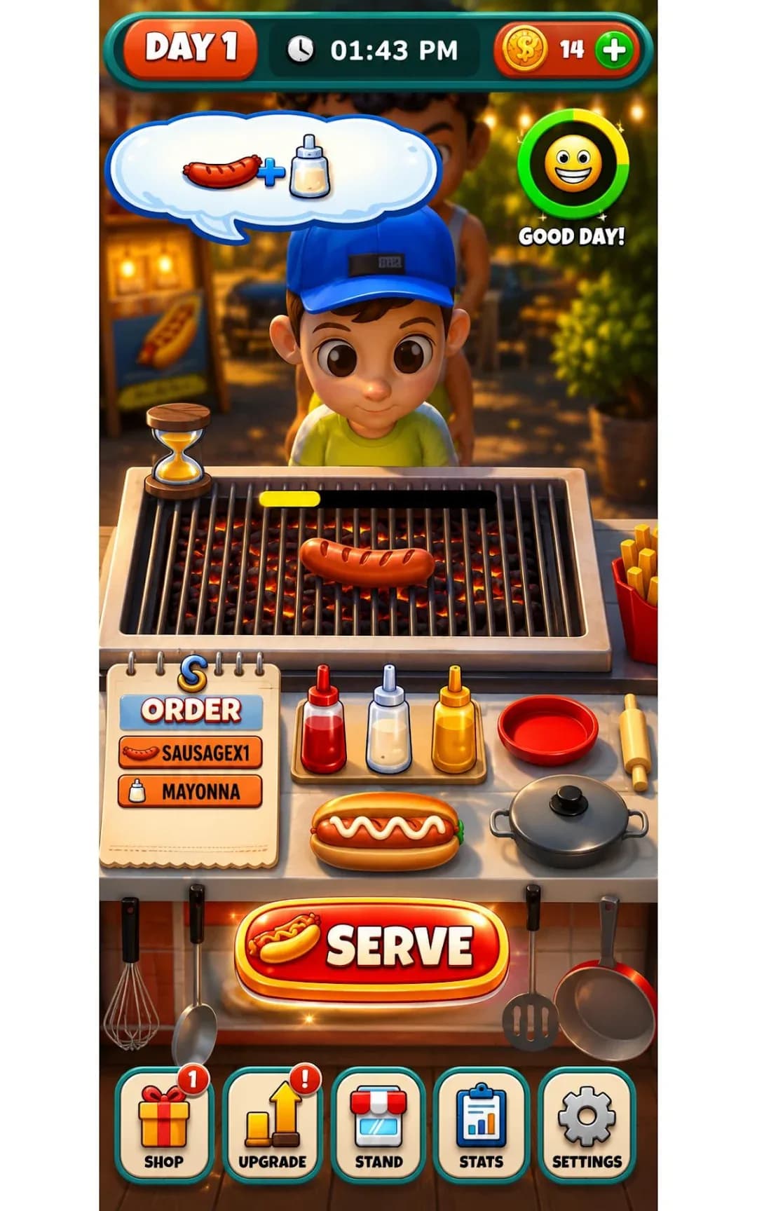 Hot Dog Cloud Game مهكر — لقطة شاشة 6