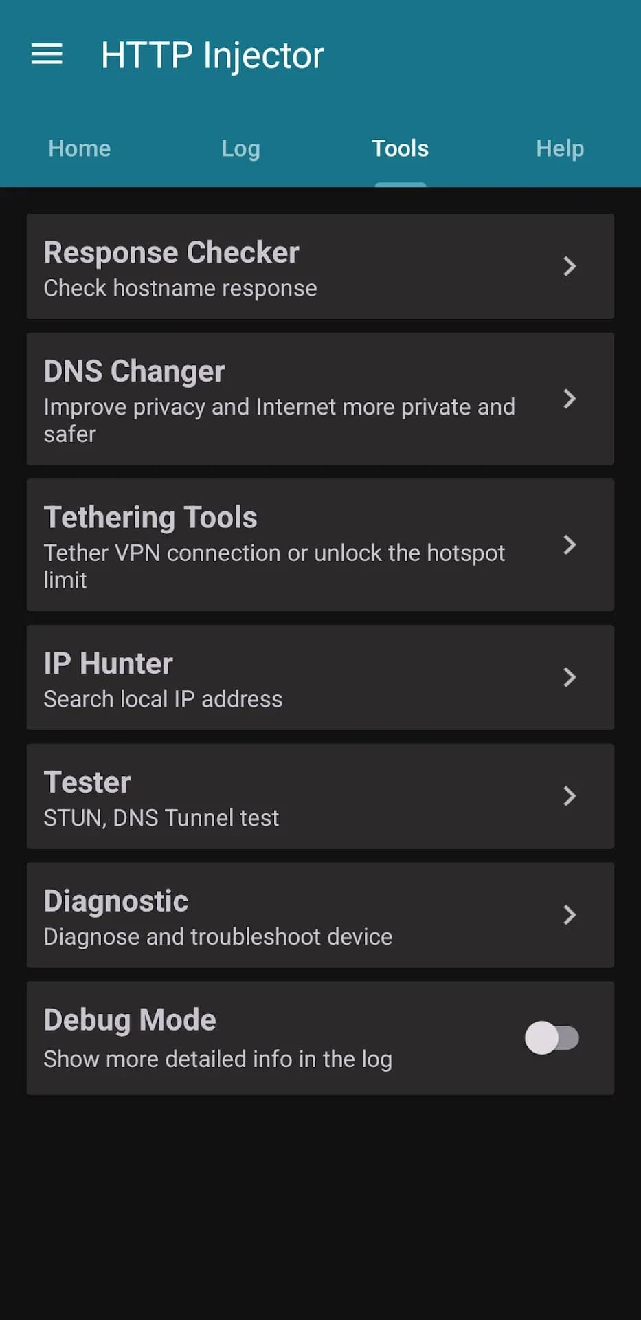 HTTP Injector مهكر — لقطة شاشة 5