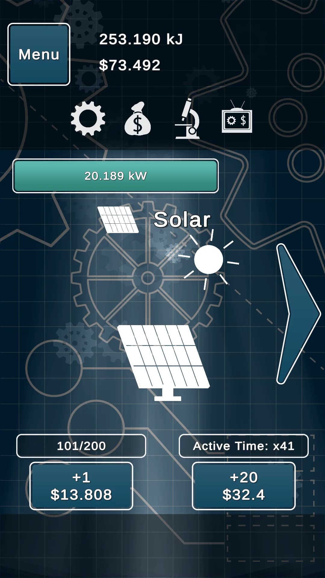 Idle Power مهكر — لقطة شاشة 8
