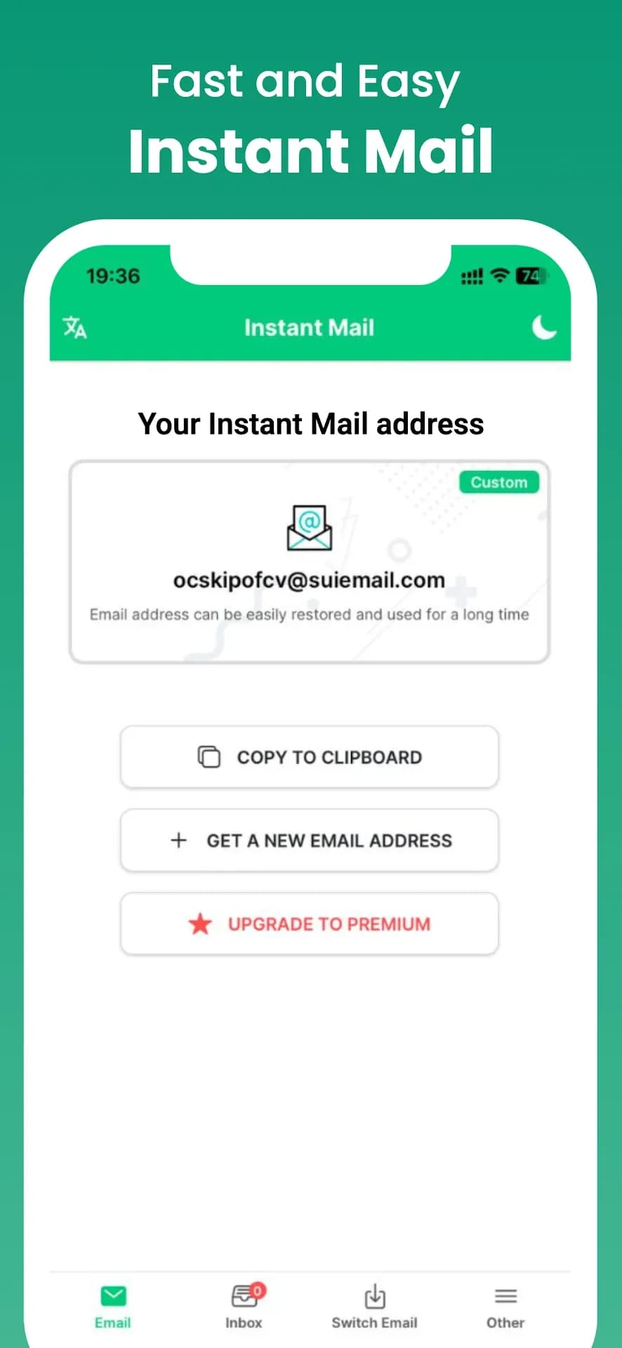 Instant Mail مهكر — لقطة شاشة 1