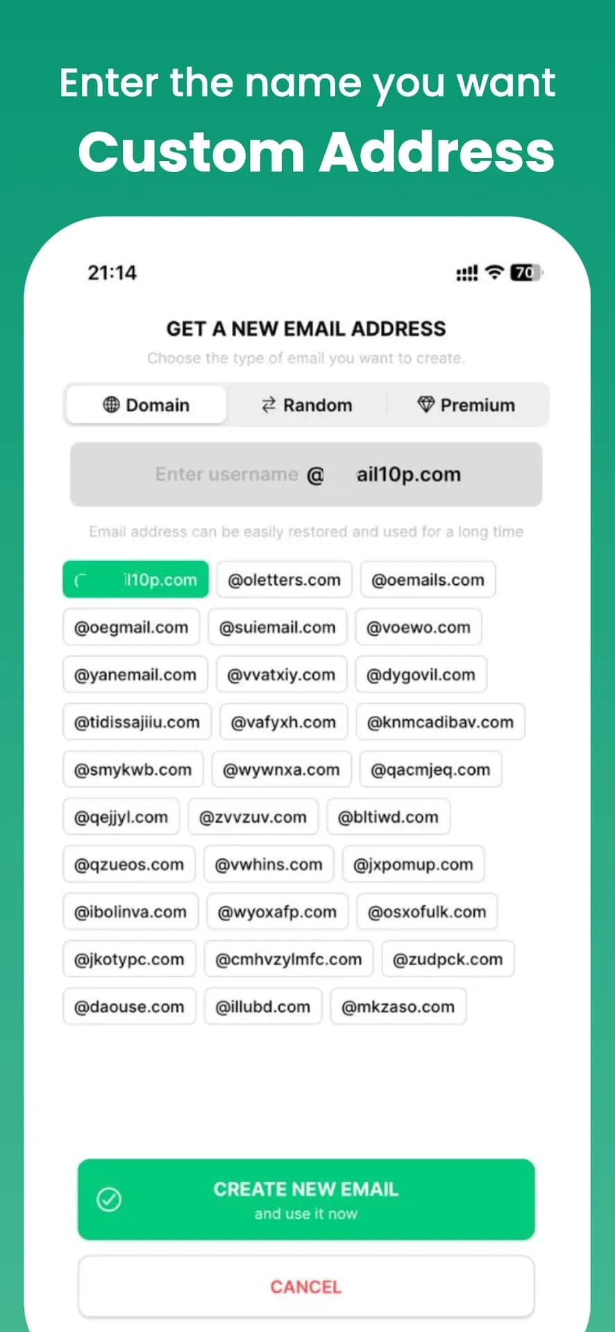 Instant Mail مهكر — لقطة شاشة 2