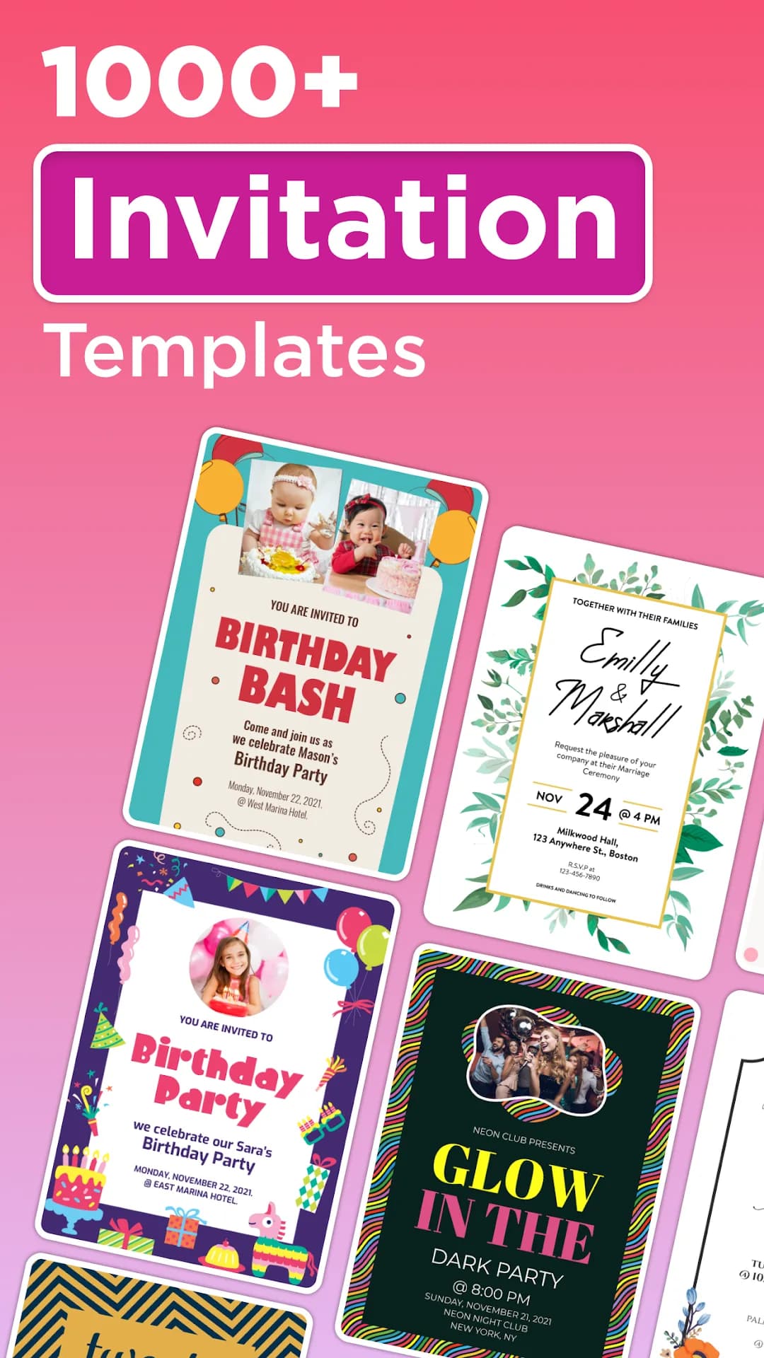 Invitation Maker مهكر — لقطة شاشة 2