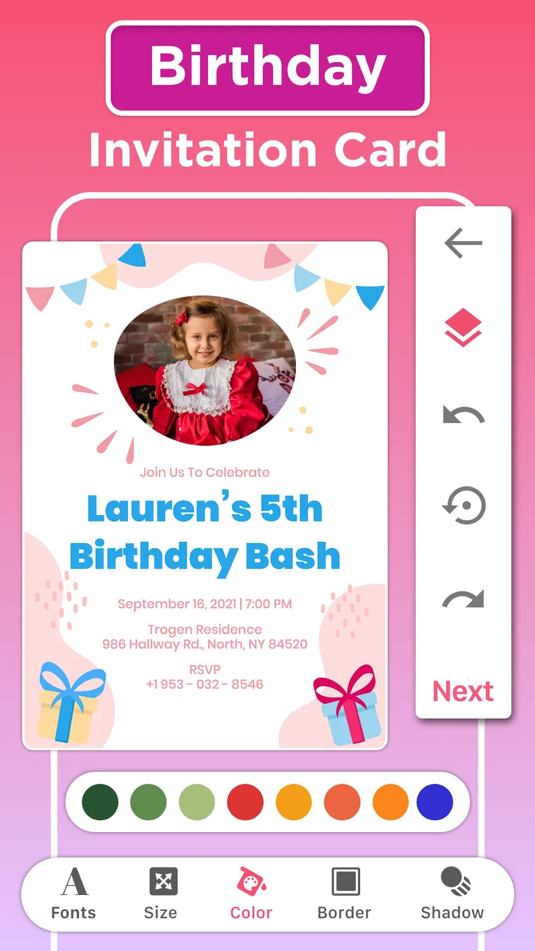 Invitation Maker مهكر — لقطة شاشة 3