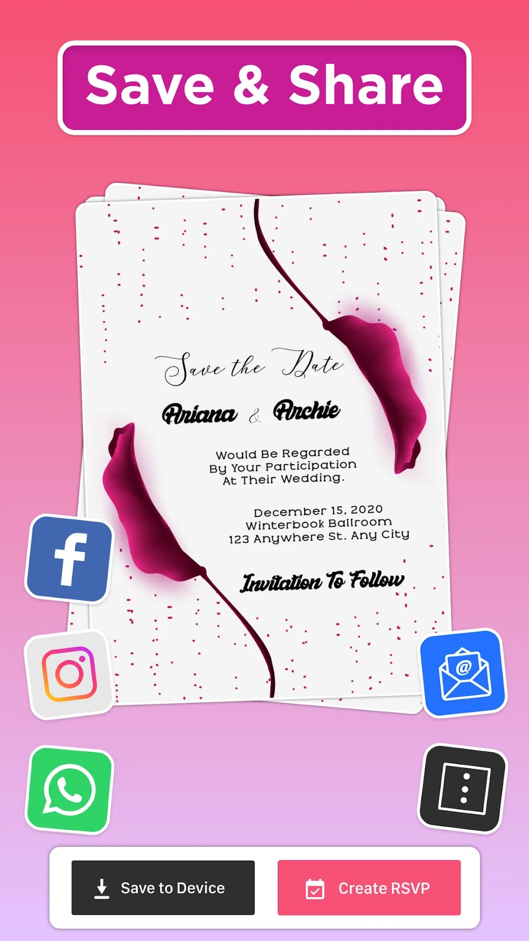 Invitation Maker مهكر — لقطة شاشة 5