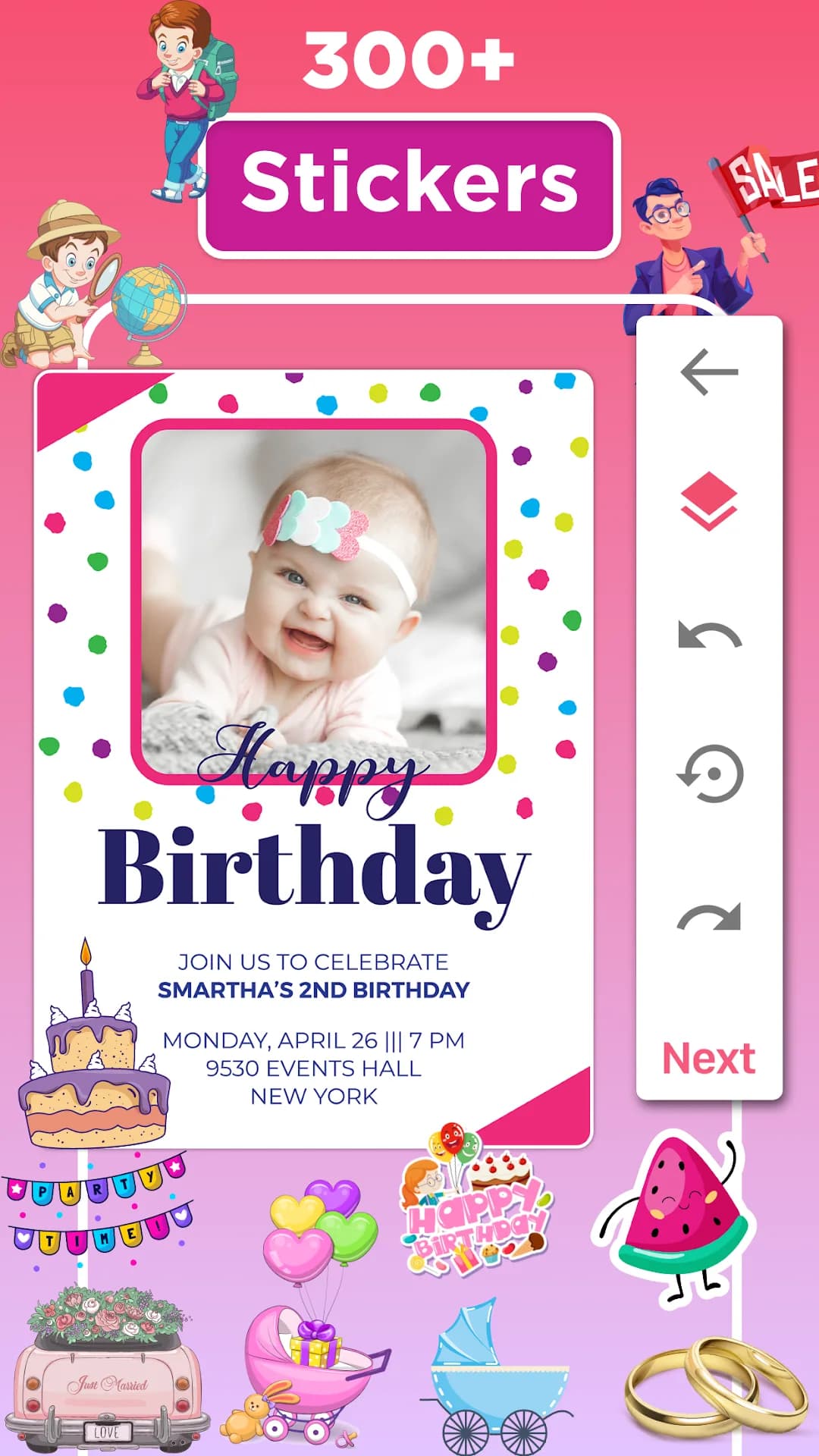 Invitation Maker مهكر — لقطة شاشة 7