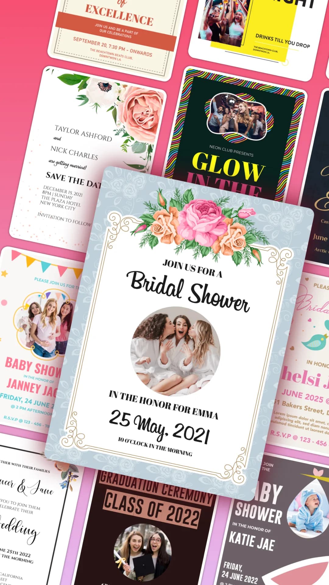 Invitation Maker مهكر — لقطة شاشة 8