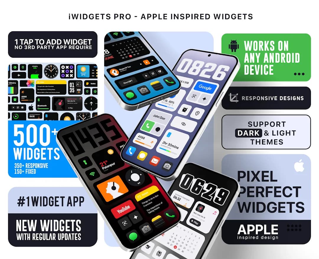 iOS Widgets Premium مهكر — لقطة شاشة 1