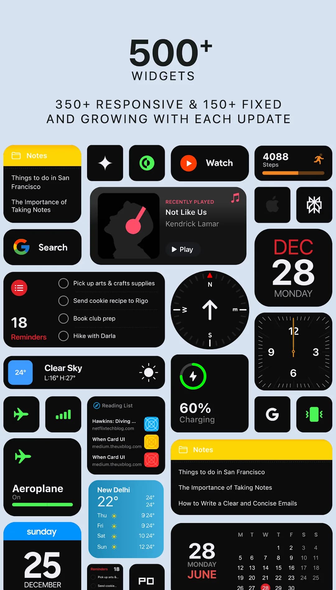 iOS Widgets Premium مهكر — لقطة شاشة 3
