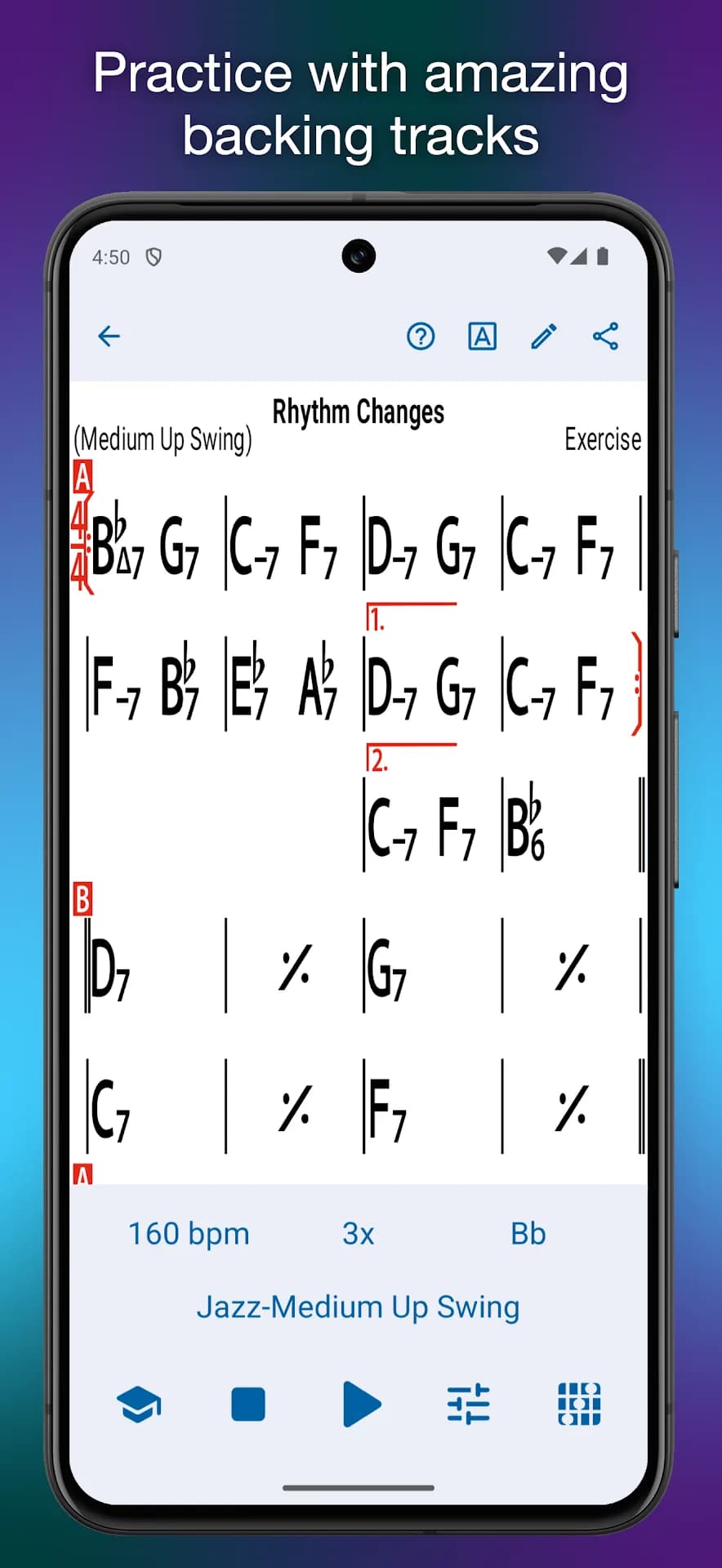 iReal Pro مهكر — لقطة شاشة 1