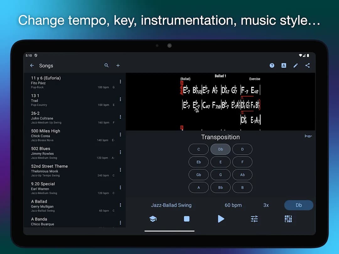 iReal Pro مهكر — لقطة شاشة 8