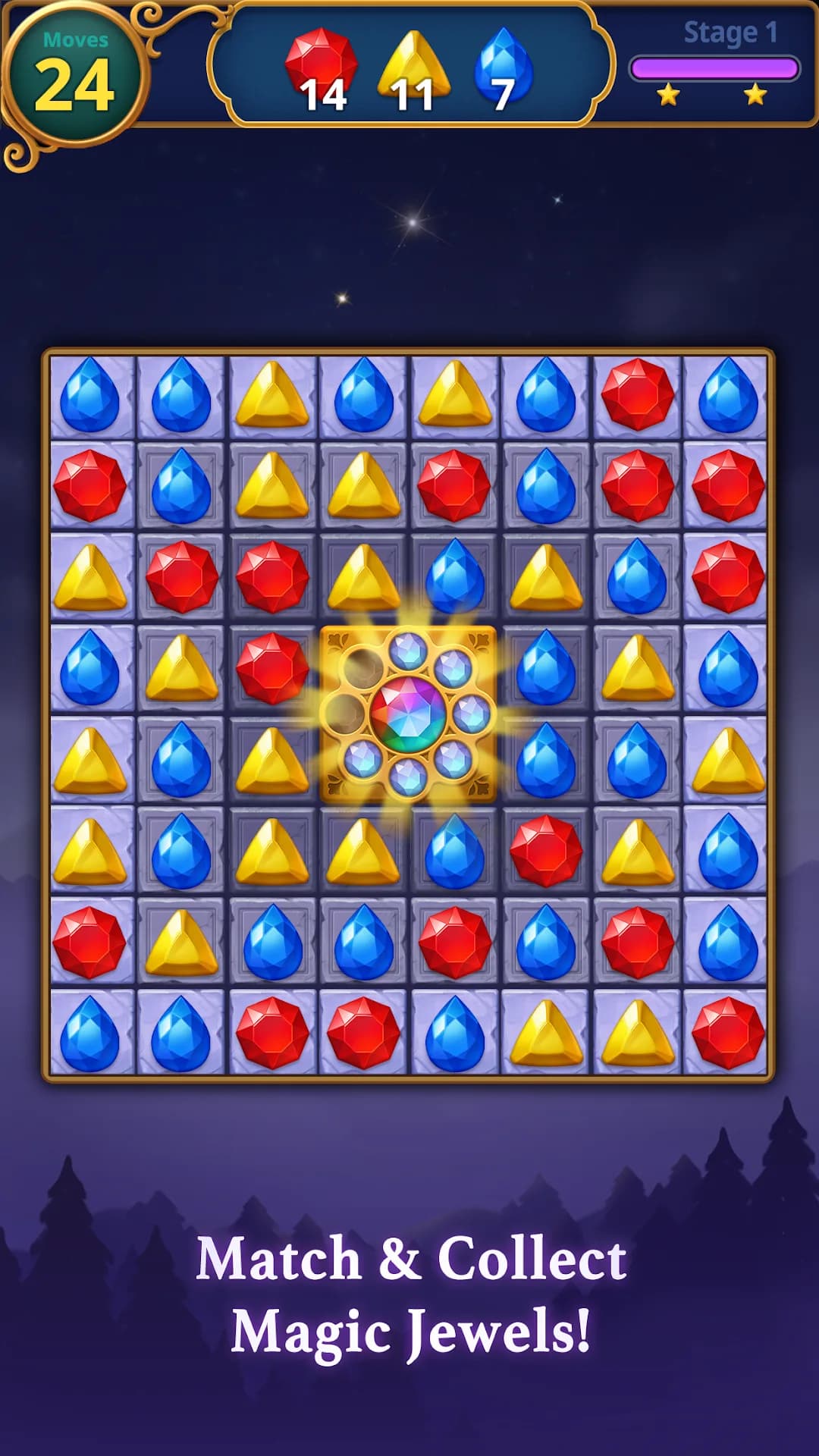 Jewels Magic مهكر — لقطة شاشة 1