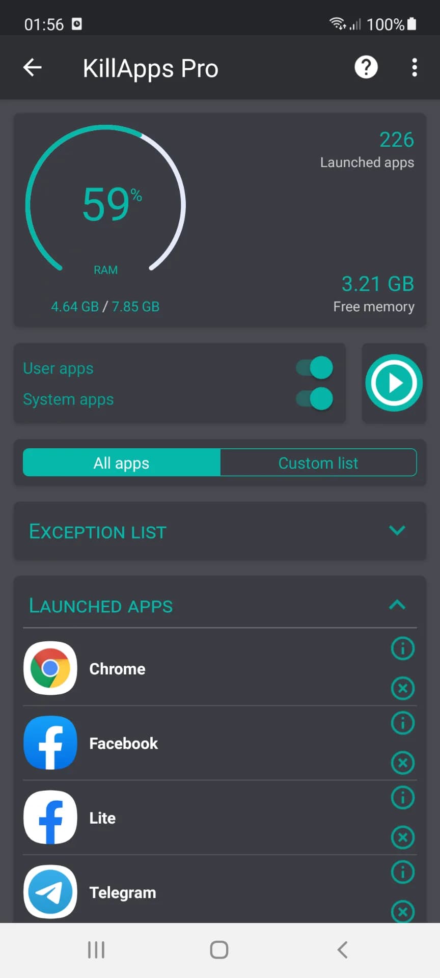 KillApps Pro مهكر — لقطة شاشة 4