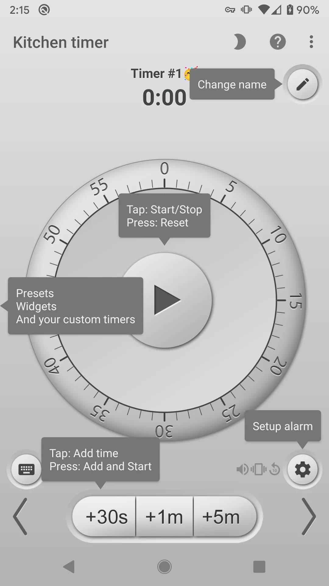 Kitchen Timer مهكر — لقطة شاشة 1