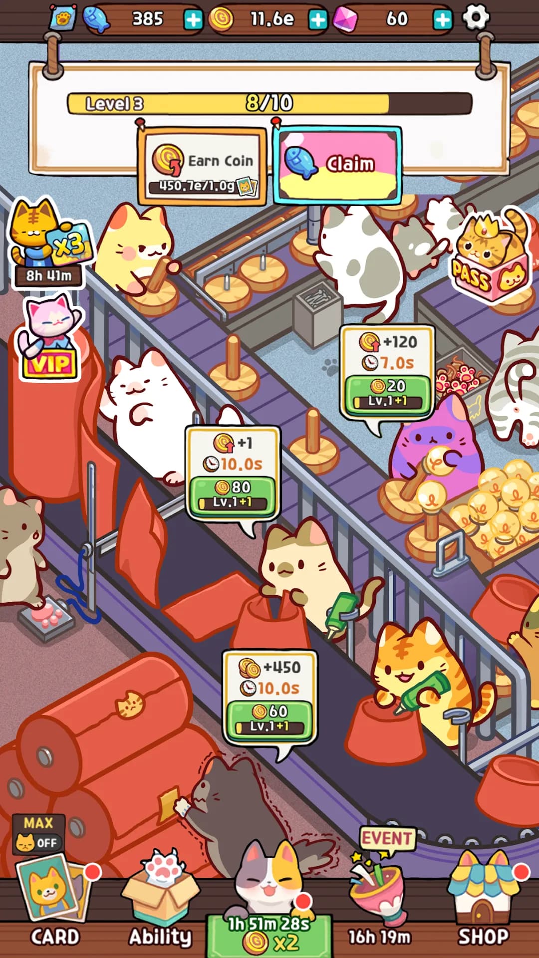 Kitty Cat Tycoon مهكر — لقطة شاشة 6